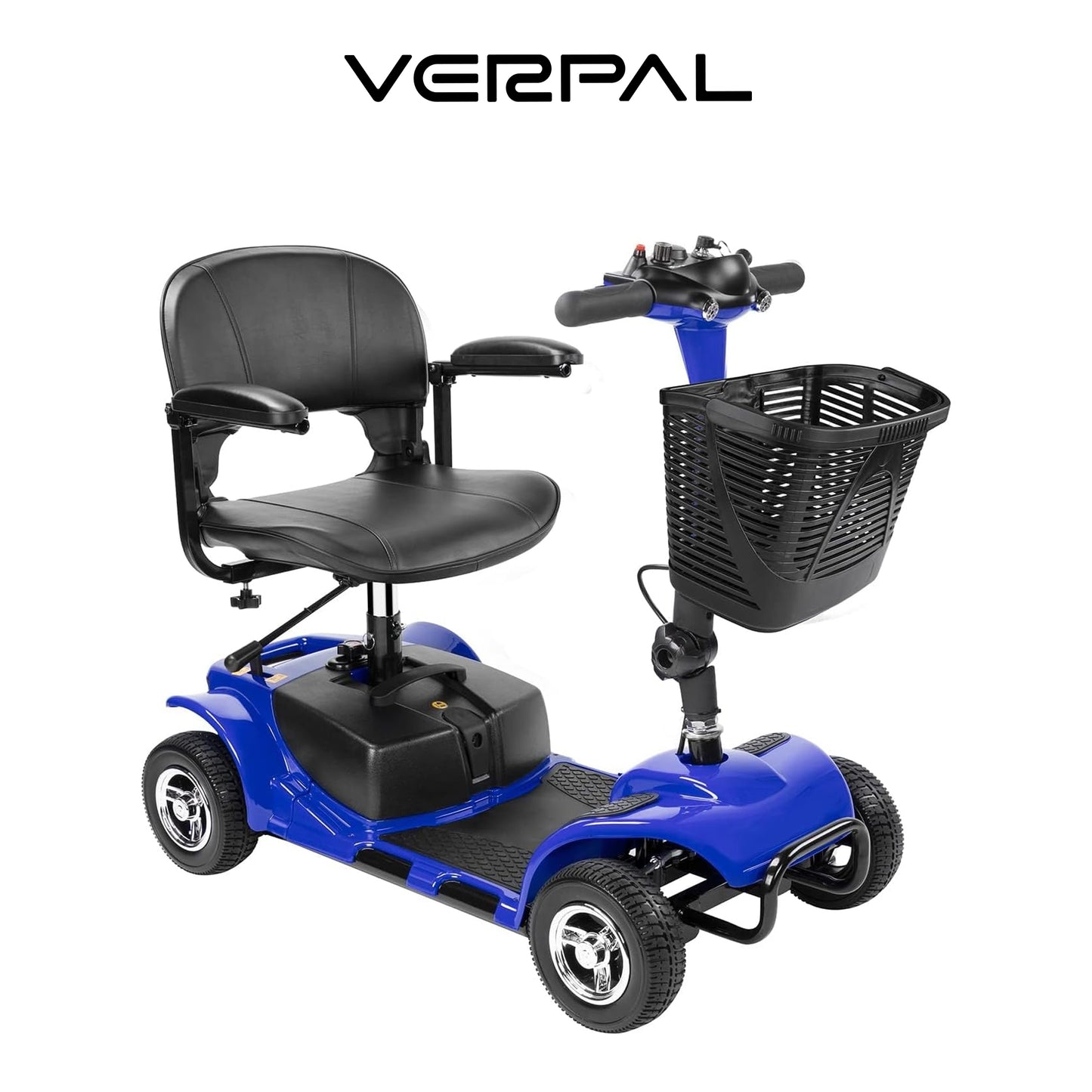 VERPAL 4 Wheel Mobility Scooter, Electric Power Mobile Scooters for Seniors Adult