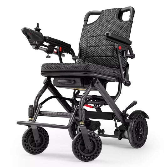 Lightweight 38Lb Foldable Electric Wheelchair Intelligent 300Lb All Terrain FDA